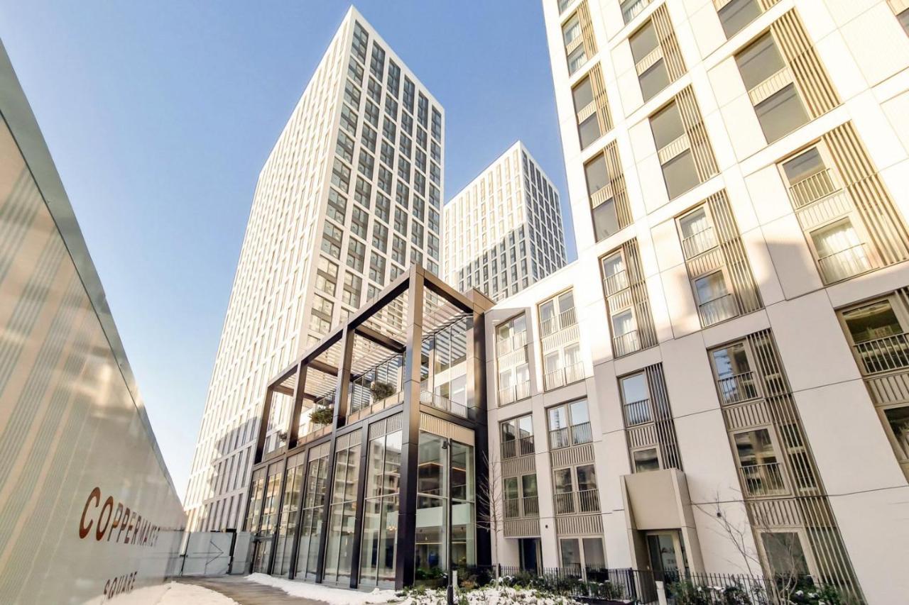 런던 Coppermaker Square In Stratford 아파트 호텔 외부 사진